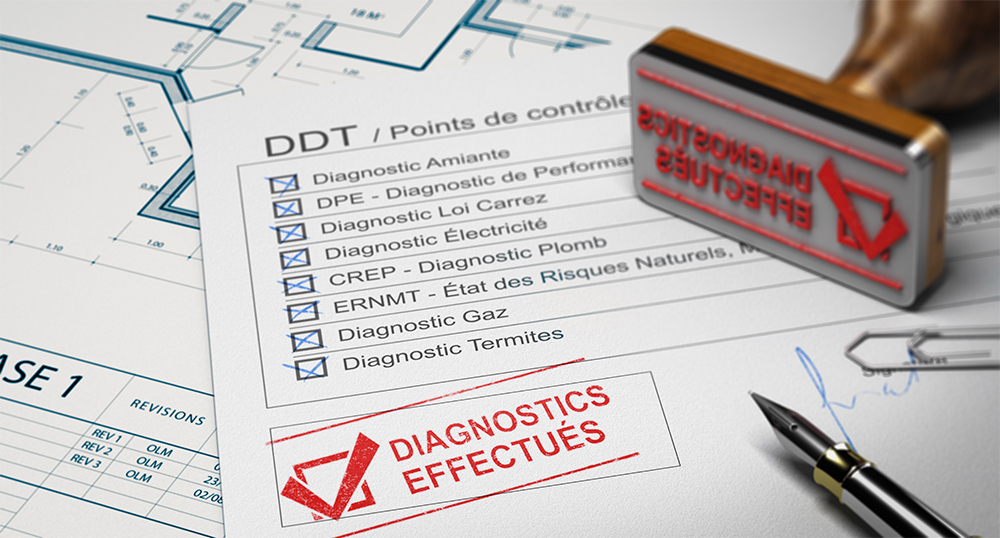 Diagnostic immobilier vente ou dossier diagnostic technique englobe la totalité des diagnostics nécessaires a la vente ou à la location d'un bien